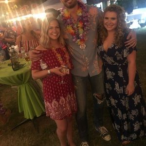 Show Me Your Mumu red off the shoulder dress